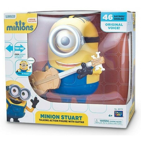 Minion Stuart Hablando con Guitarra