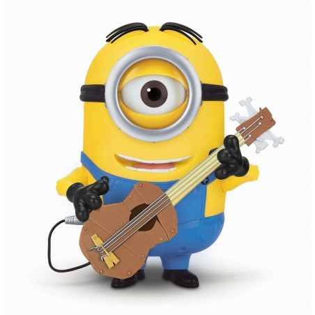 Minion Stuart Hablando con Guitarra