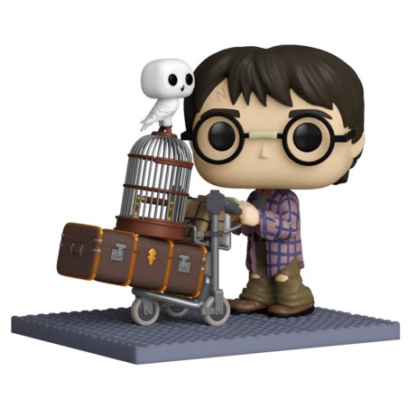 Funko POP Deluxe Harry Potter Harry Empujando el Carro con Hedwig
