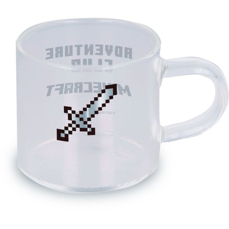 Set 4 Tazas Cristal Expresso Minecraft