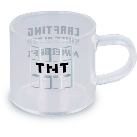 Set 4 Tazas Cristal Expresso Minecraft