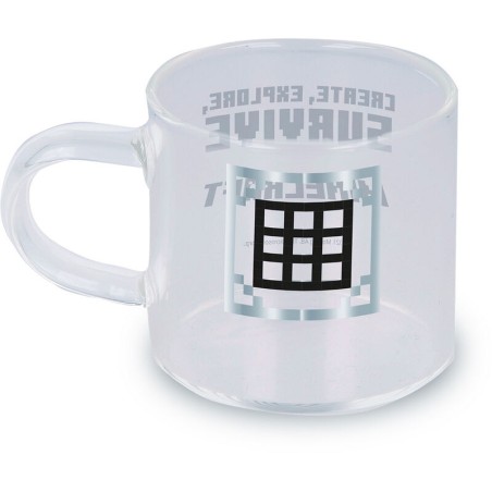 Set 4 Tazas Cristal Expresso Minecraft