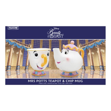 Pack Tetera Mrs Potts y Taza Chip Disney La Bella y la Bestia