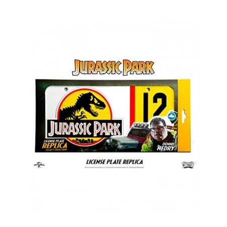 Réplica Matrícula Jurassic Park Dennis Nedry