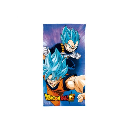 Toalla Microfibra Dragon Ball Super Goku y Vegeta Super Saiyan Blue