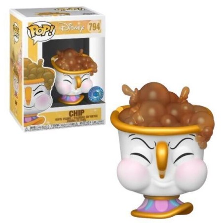 Funko POP Disney La Bella y La Bestia Chip Exclusivo 794