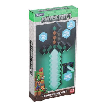 Lámpara Espada de Diamante Minecraft