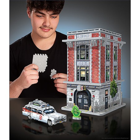 Puzzle 3D 500 Piezas Ghostbusters Firehouse Headquarters Wrebbit 3D