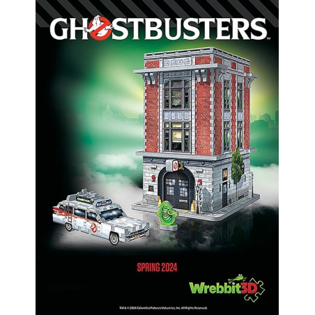 Puzzle 3D 500 Piezas Ghostbusters Firehouse Headquarters Wrebbit 3D