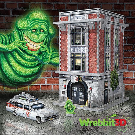 Puzzle 3D 500 Piezas Ghostbusters Firehouse Headquarters Wrebbit 3D