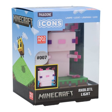 MINI LAMPARA ICONS PALADONE AJOLOTE MINECRAFT