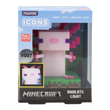 MINI LAMPARA ICONS PALADONE AJOLOTE MINECRAFT