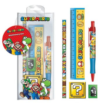 Set de papelería Super Mario