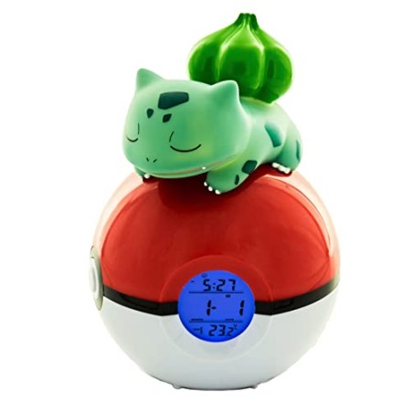 Lámpara Reloj Despertador Pokemon Bulbasaur