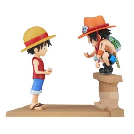 Figura Banpresto One Piece World Collectable log Stories Luffy y Ace