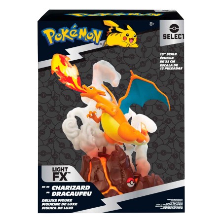 Figura Pokemon con Luz Charizard Deluxe