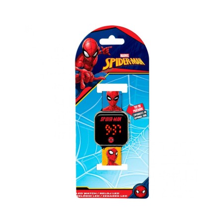 Reloj Led Spiderman Marvel Niño