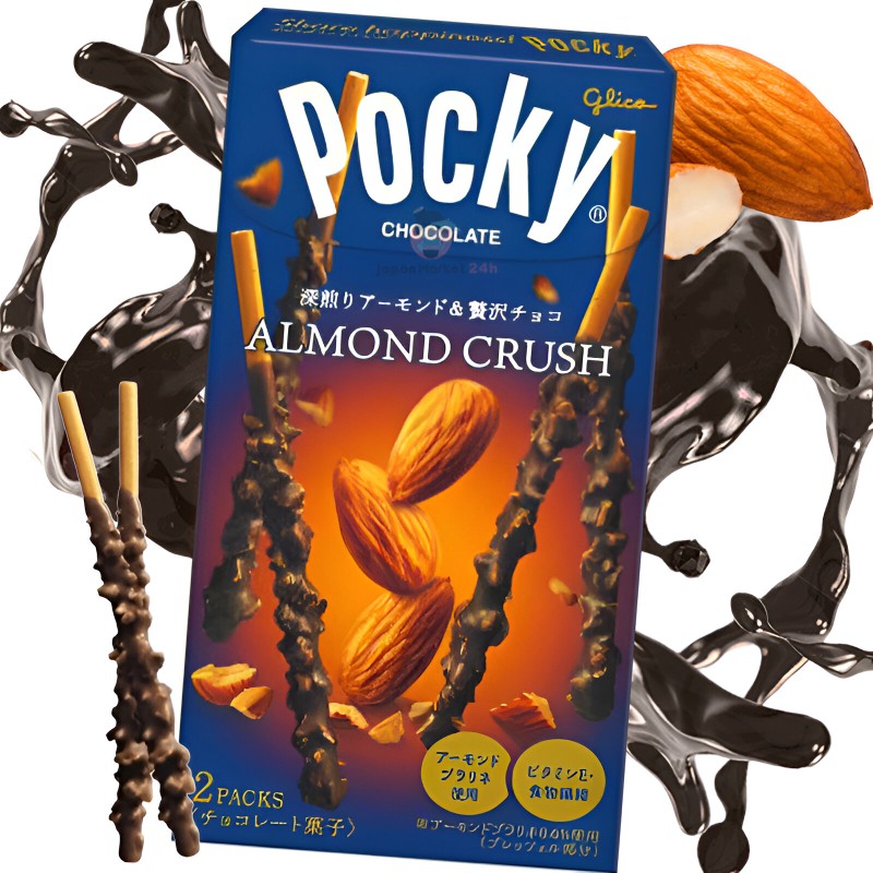 Pockys de chocolate y almendras