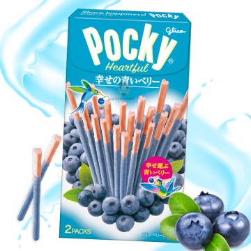 Pocky Glico Heartful arandanos