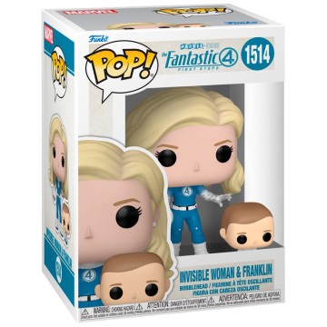 Funko Pop! Mujer invisible con Franklin Los 4 Fantásticos