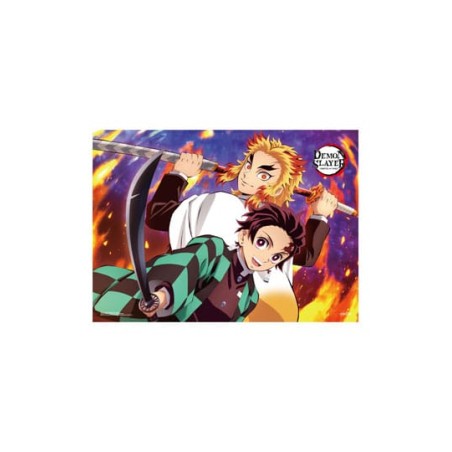 Poster de Rengoku y Tanjiro de Kimetsu no Yaiba