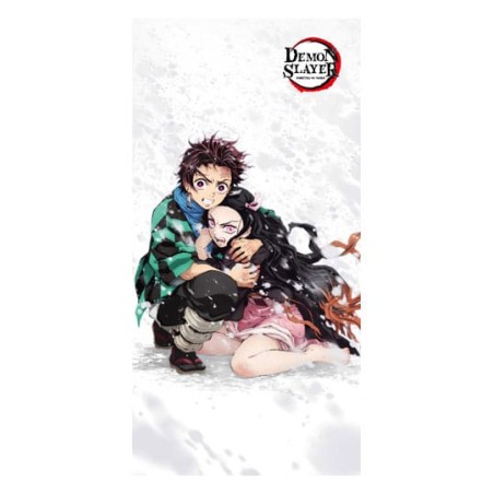 Toalla Tanjiro y Nezuko de Kimetsu no Yaiba de 140x70cm