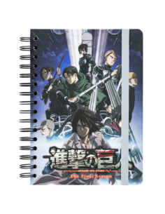 Cuaderno tapa forrada A5 Attak on Titan