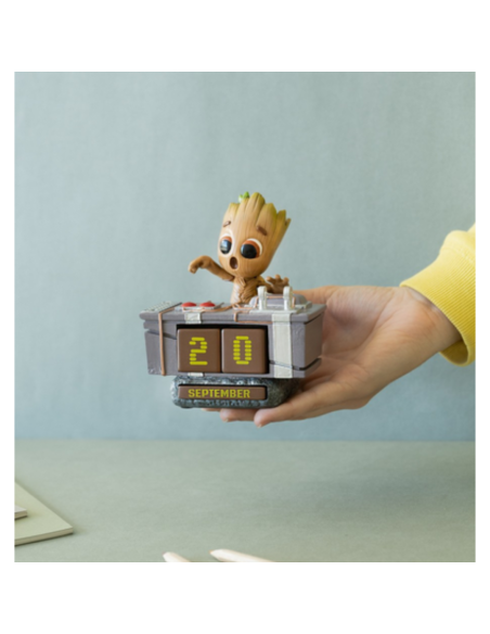 Calendario perpetuo 3D Marvel Groot Death Button