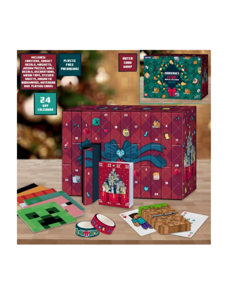 Calendario de Adviento Minecraft 24 Regalos Oficiales