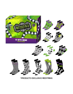Caja regalo 12 pares calcetines Beetlejuice talla 40/46