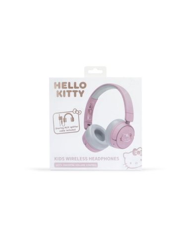 Auriculares Kids BT Hello Kitty Rosa