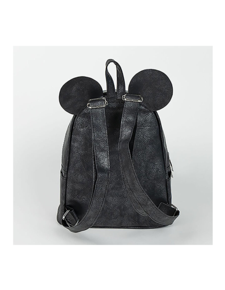 Mochila Minnie Mouse negra con lazo