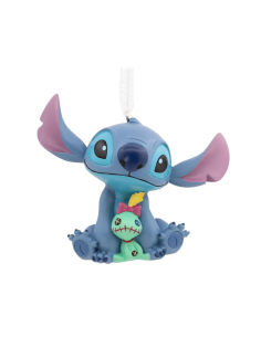 Figura decorativa Stitch con peluche resina 7,5 cm