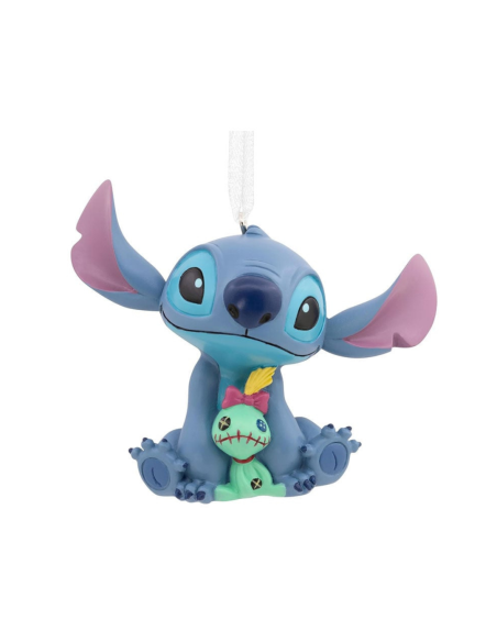 Figura decorativa Stitch con peluche resina 7,5 cm
