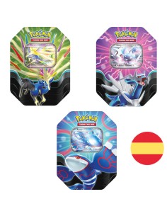 Lata juego cartas coleccionables Pokemon español surtido