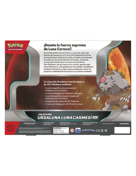 Blister cartas Ursaluna Luna Carmesi Pokemon español