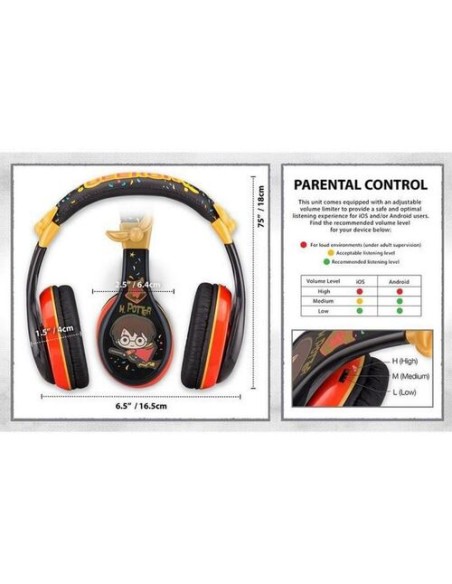 Cascos Auriculares Harry Potter Chibi