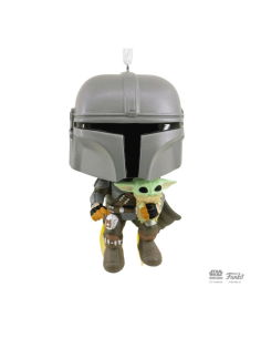 Figura decorativa Funko Pop! Mandalorian con Grogu 8 cm