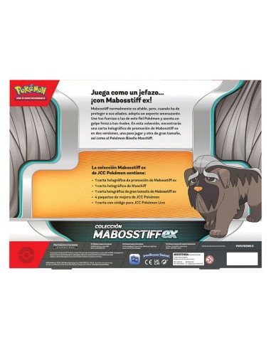 Blister cartas Mabosstiff ex Pokemon español