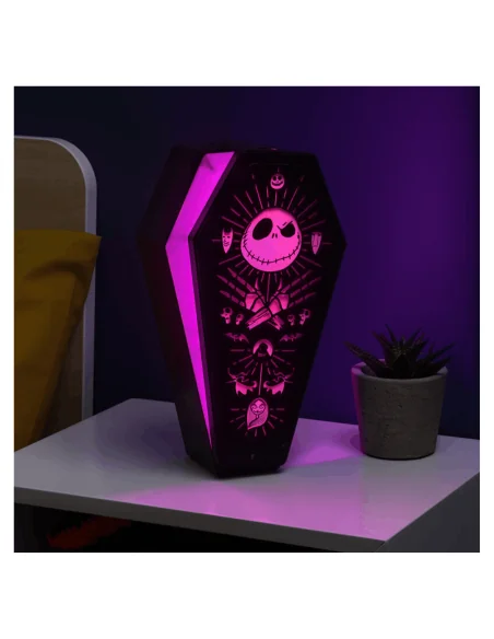 Lámpara 3D Ataúd Pesadilla Antes de Navidad 23,5 cm