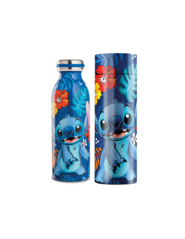Botella térmica Azul Stitch con estuche 500ml
