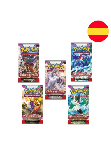 Sobre cartas Evoluciones en Paldea Pokemon español