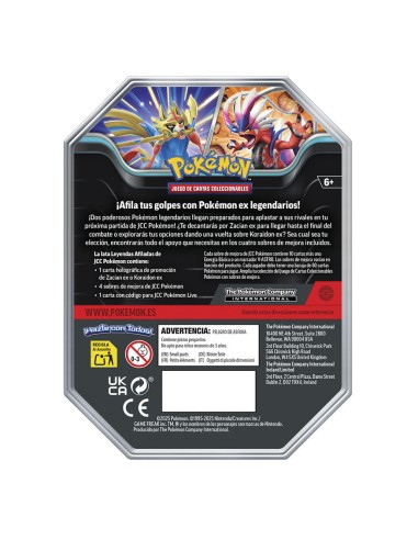 Lata cartas Summer Pokemon español surtido