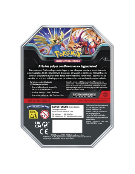 Lata cartas Summer Pokemon español surtido