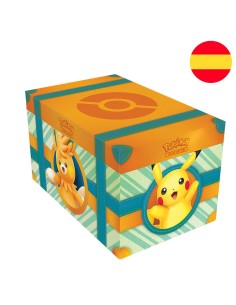 Cofre del tesoro juego cartas coleccionables Pokemon español