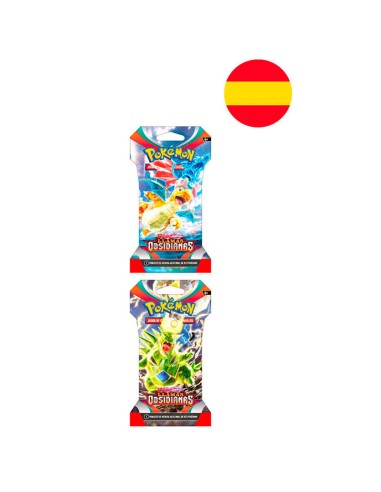 Sobre cartas Llamas Obsidianas Escarlata y...