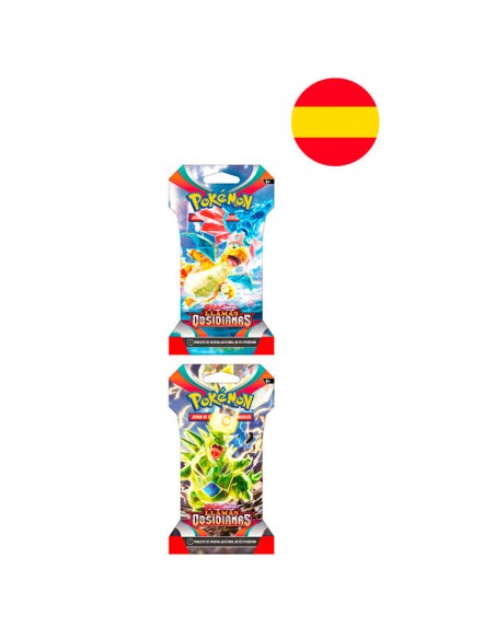 Sobre cartas Llamas Obsidianas Escarlata y Purpura Pokemon español