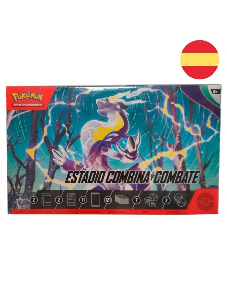 Estuche cartas Estadio Combina y Combate Pokemon