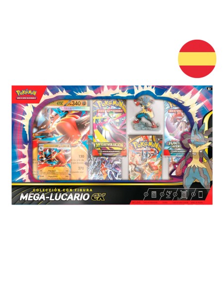 Blister cartas Mega Lucario Ex Pokemon español