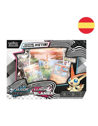 Blister cartas Victini Fulgor Negro y Llama...
